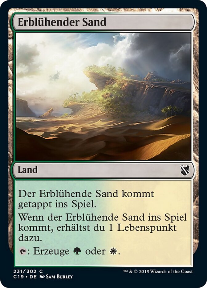 Erblühender Sand