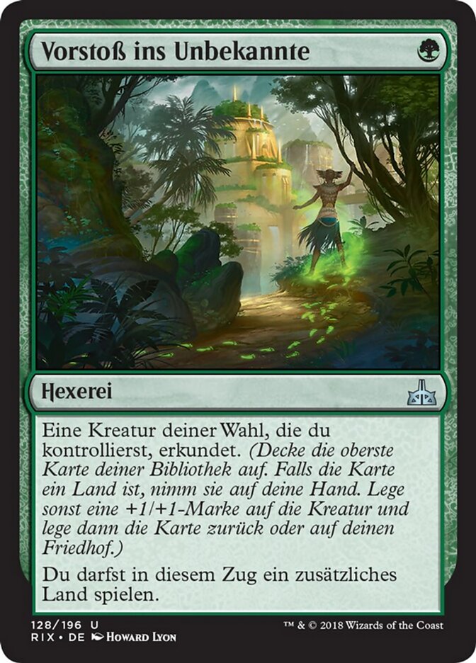 Vorstoß ins Unbekannte