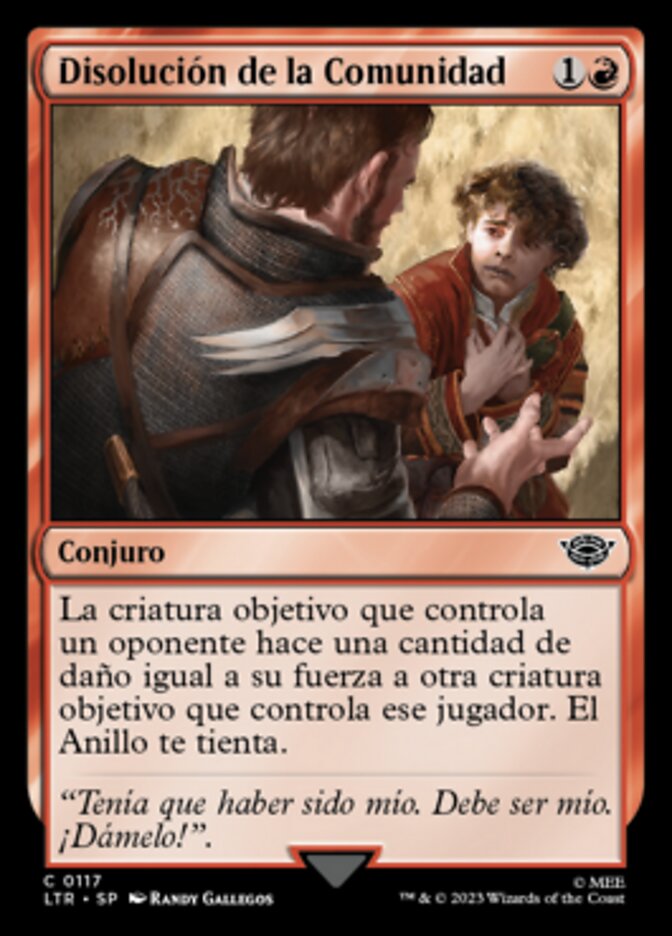 Disolución de la Comunidad