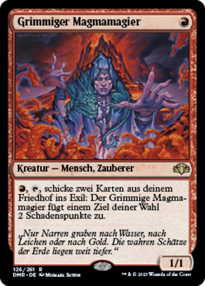 Grimmiger Magmamagier