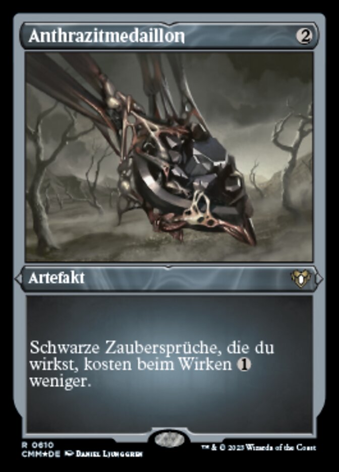 Anthrazitmedaillon