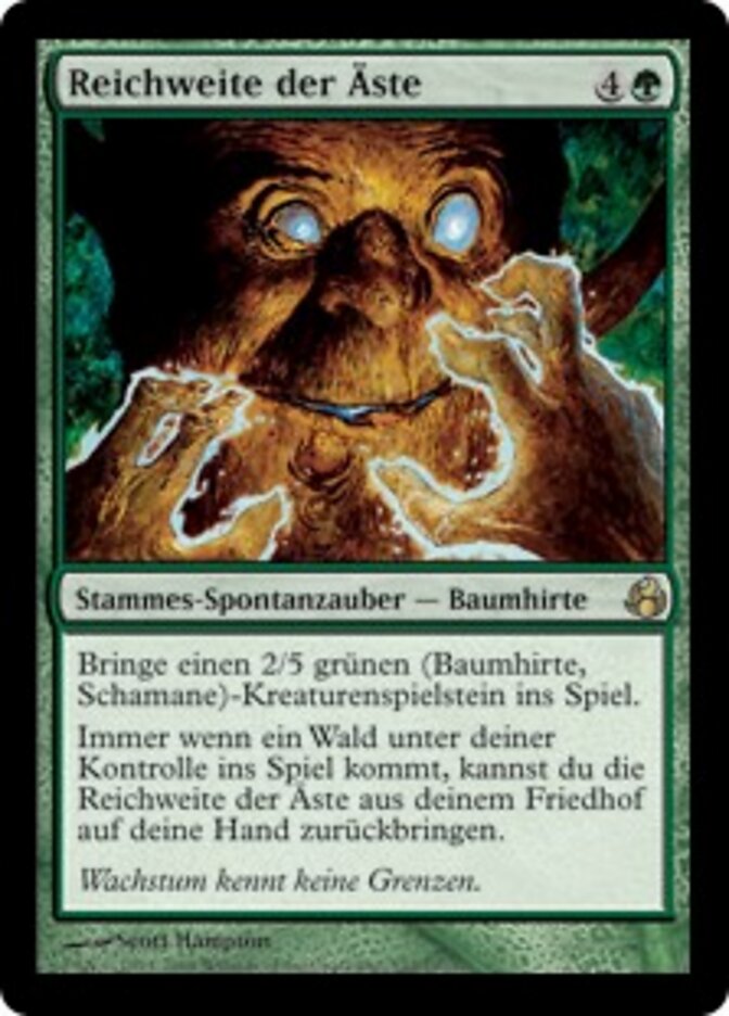 Reichweite der Äste