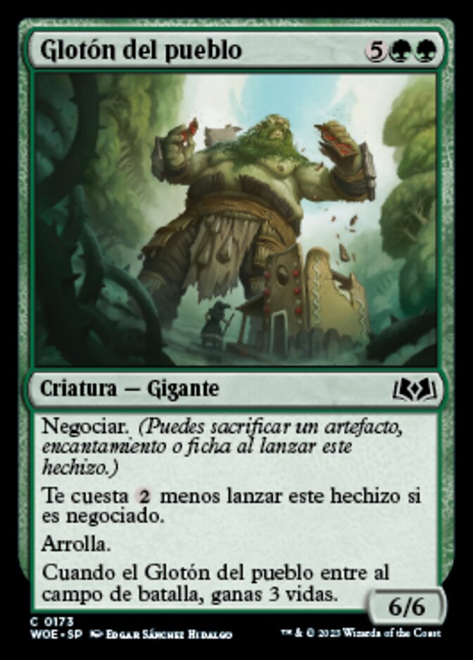 Glotón del pueblo