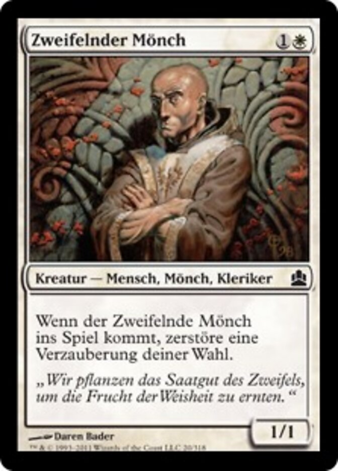 Zweifelnder Mönch