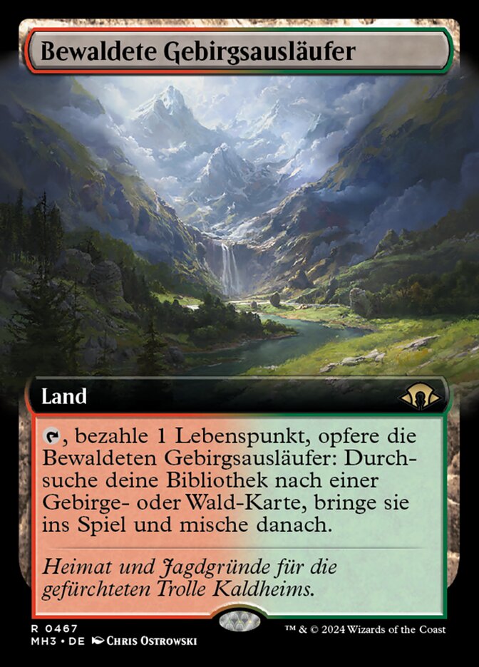 Bewaldete Gebirgsausläufer