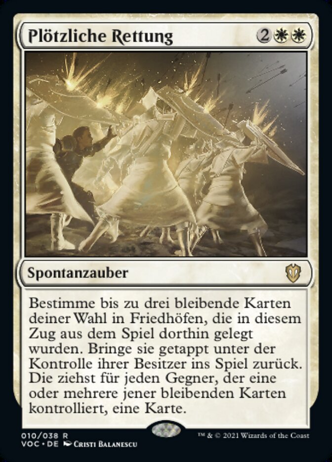 Plötzliche Rettung