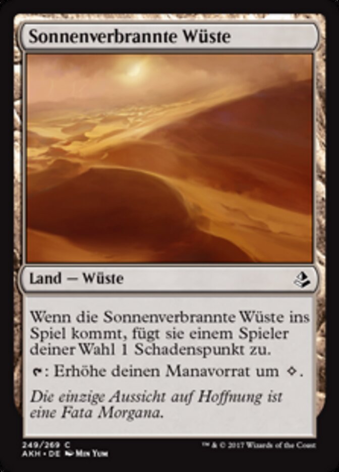 Sonnenverbrannte Wüste