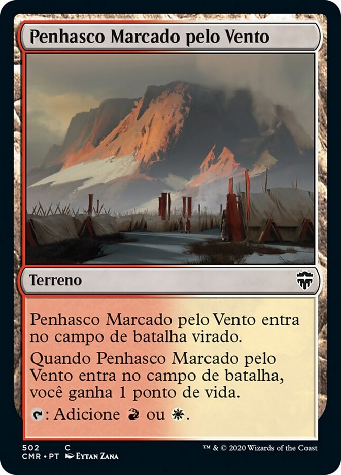 Penhasco Marcado pelo Vento