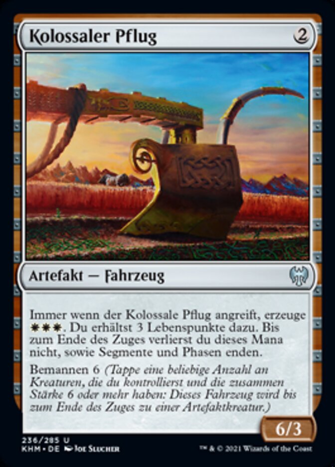 Kolossaler Pflug