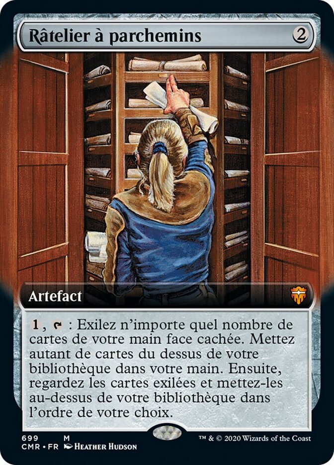 Râtelier à parchemins