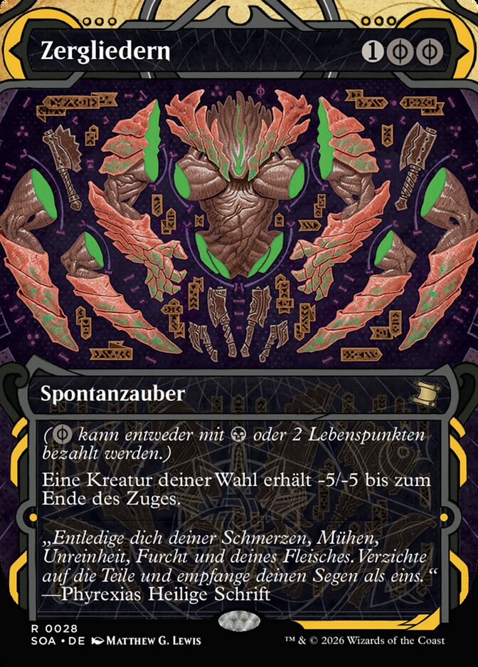 Zergliedern