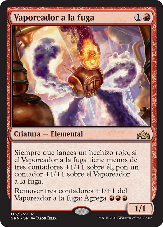 Vaporeador a la fuga