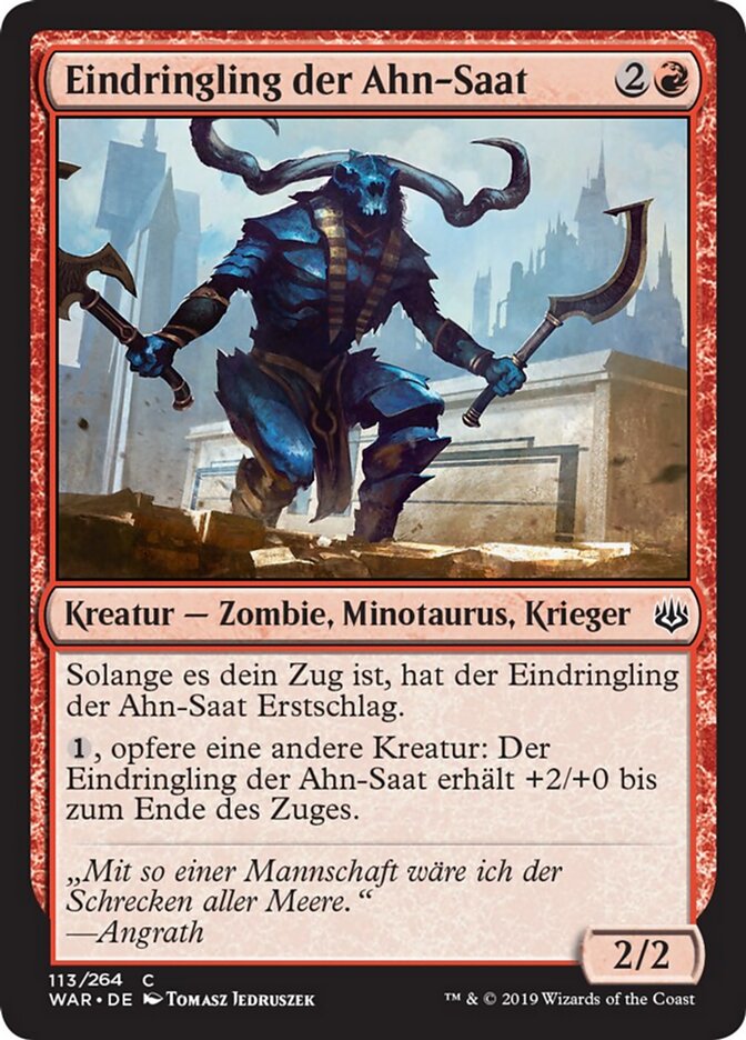 Eindringling der Ahn-Saat