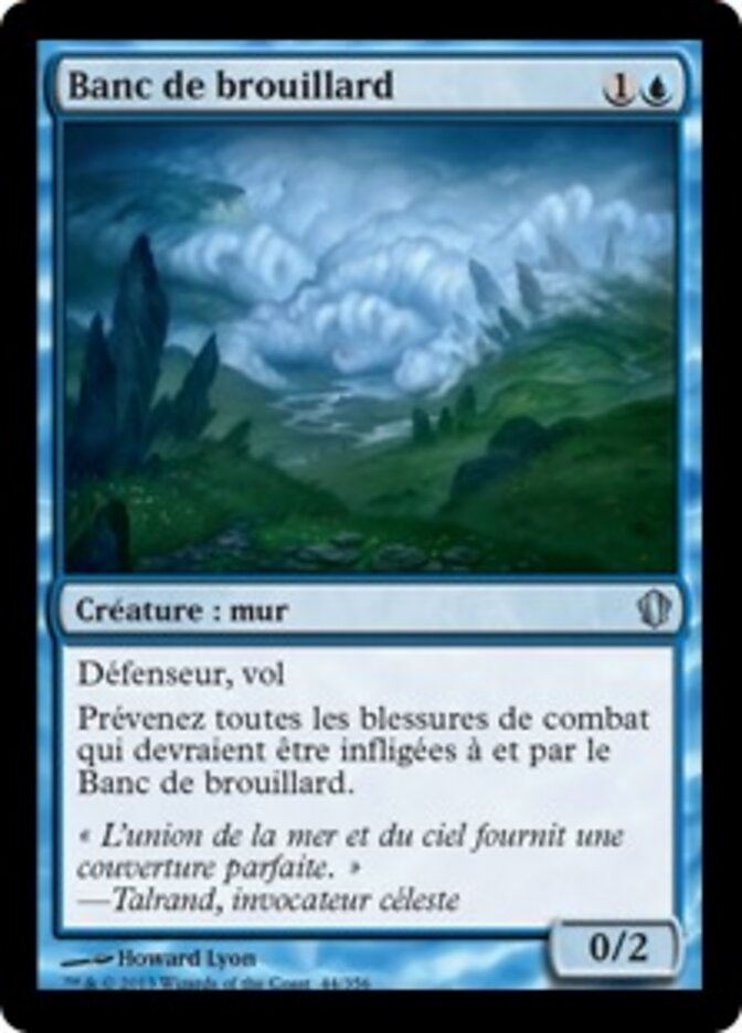 Banc de brouillard