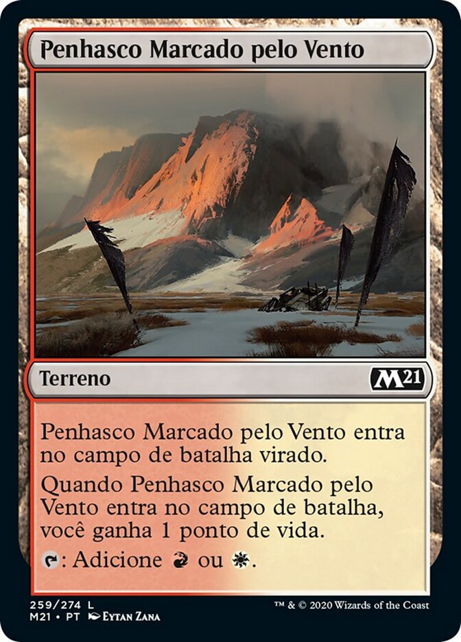 Penhasco Marcado pelo Vento