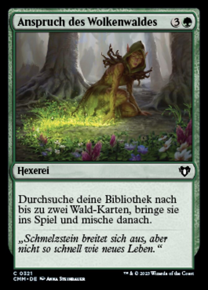 Anspruch des Wolkenwaldes