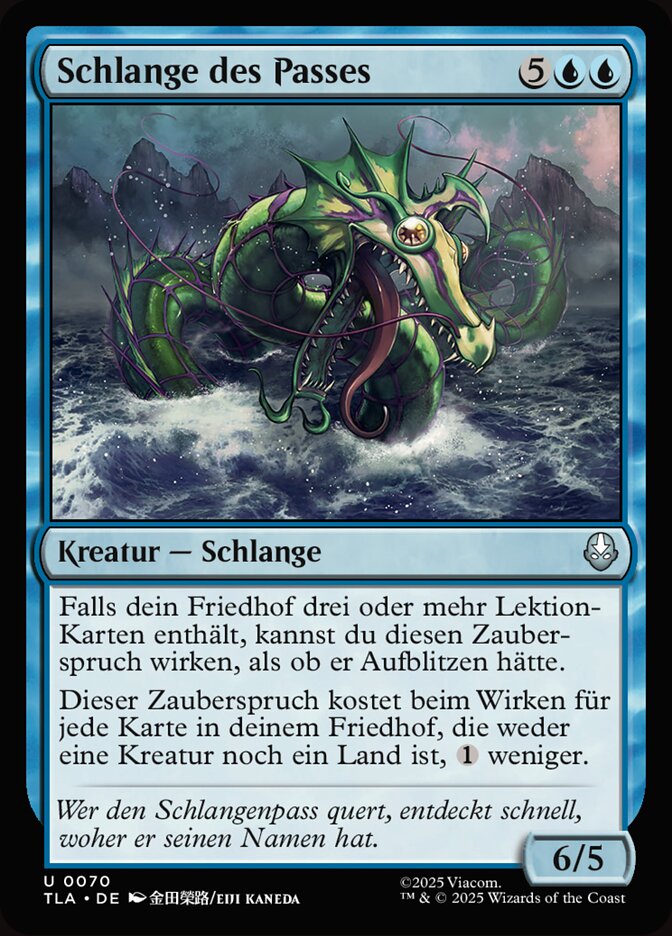 Schlange des Passes