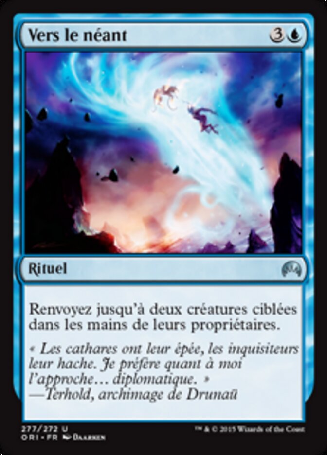 Vers le néant