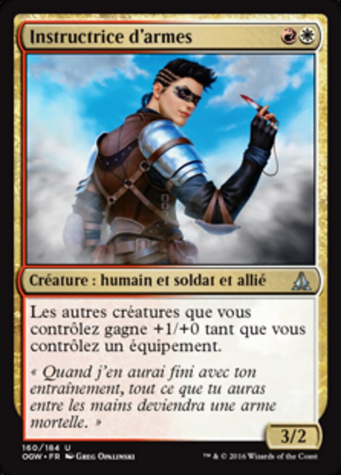 Instructrice d'armes