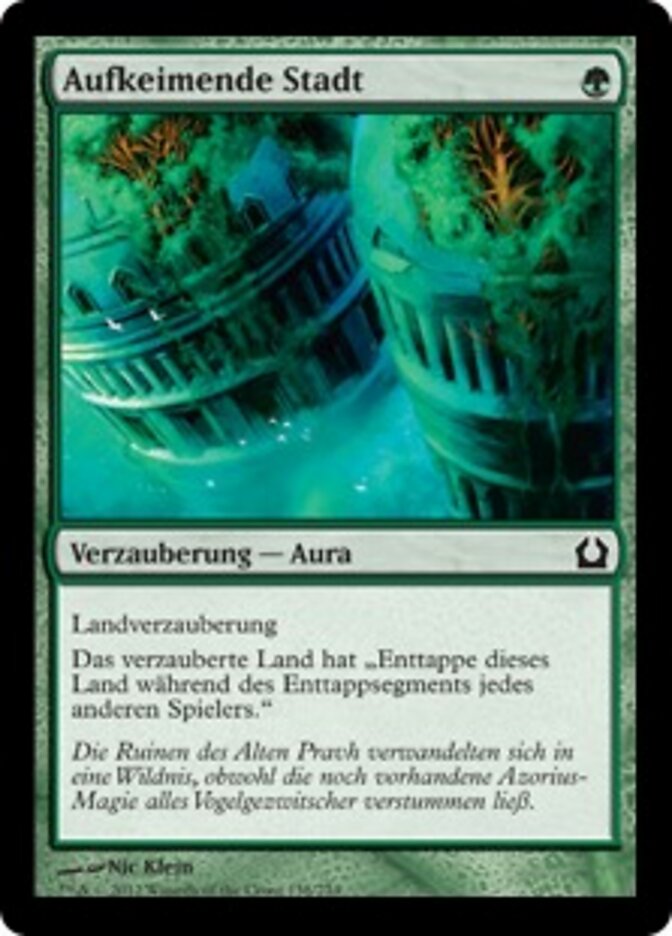 Aufkeimende Stadt