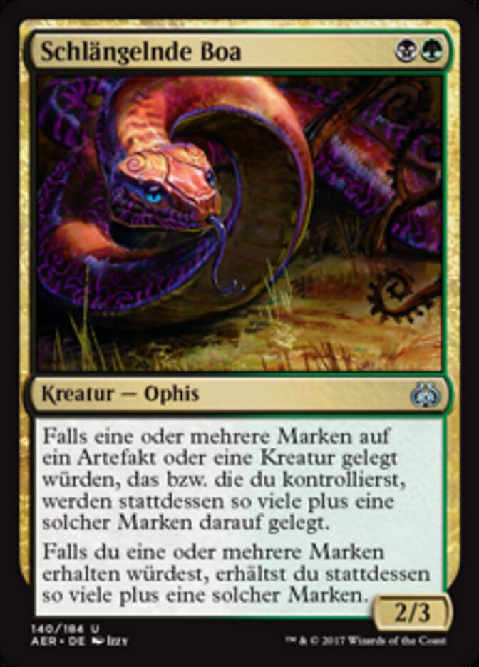 Schlängelnde Boa