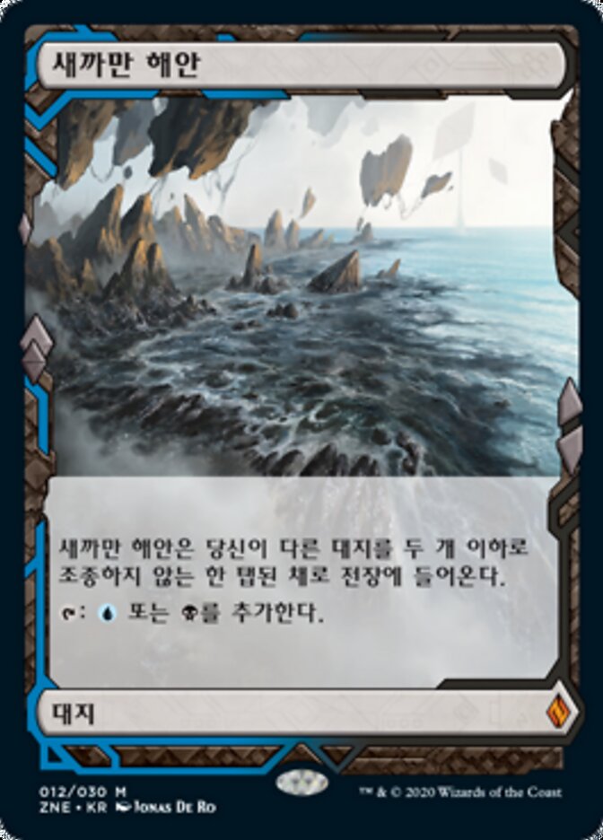 새까만 해안
