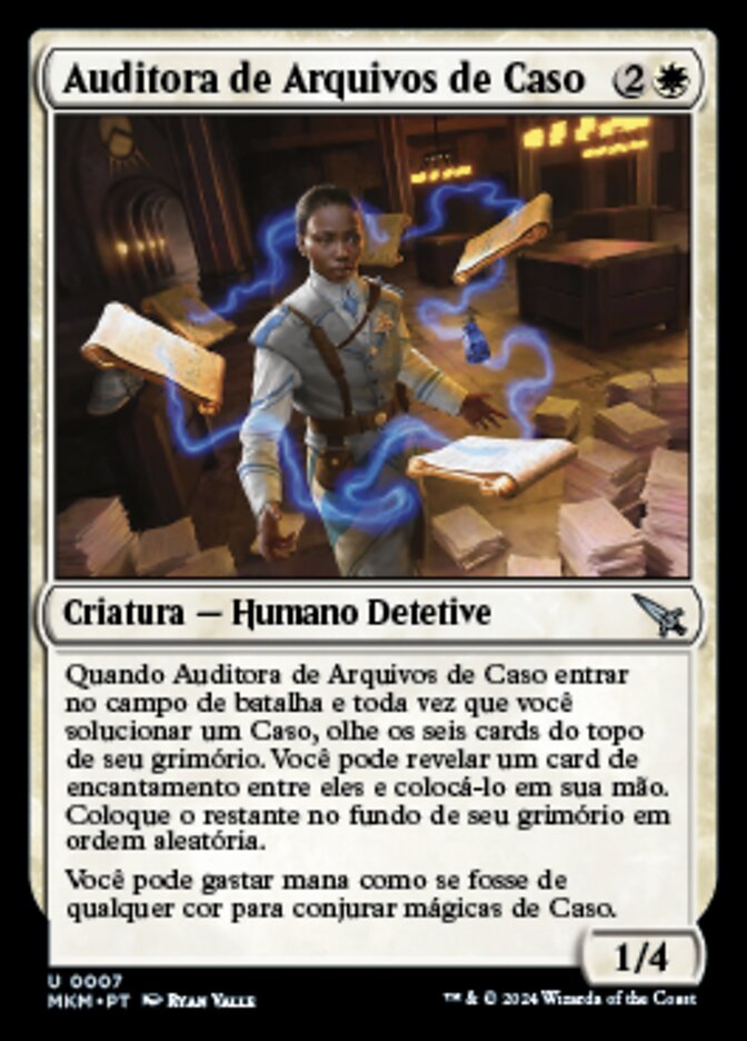 Auditora de Arquivos de Caso
