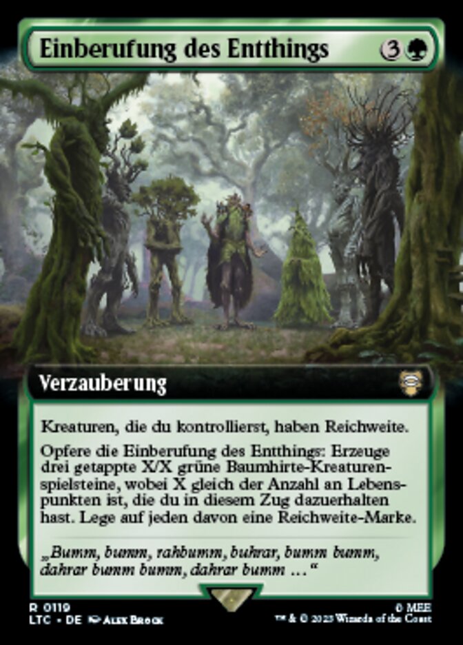 Einberufung des Entthings