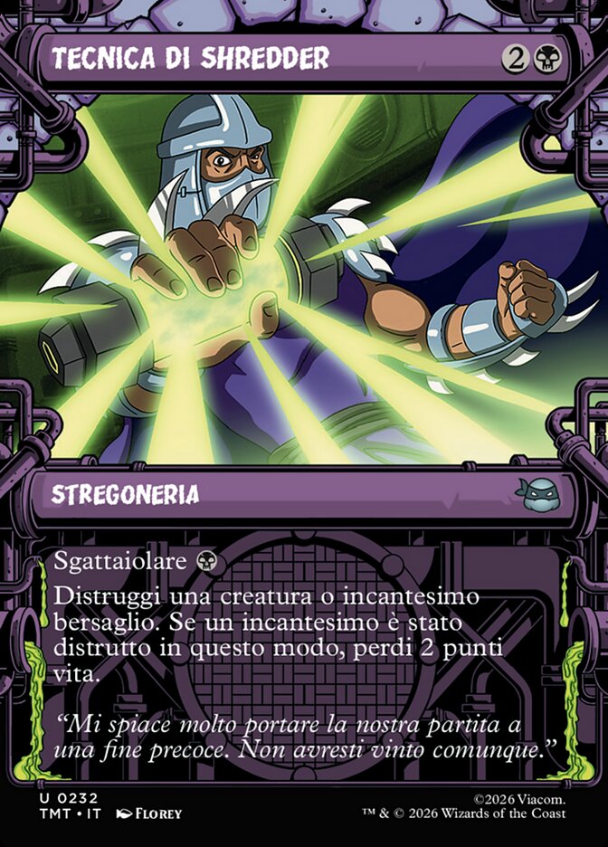 Tecnica di Shredder