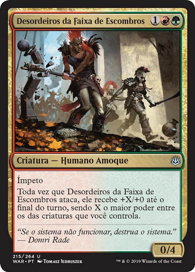 Desordeiros da Faixa de Escombros