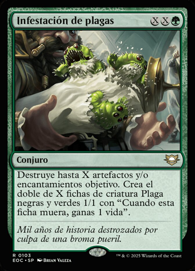 Infestación de plagas
