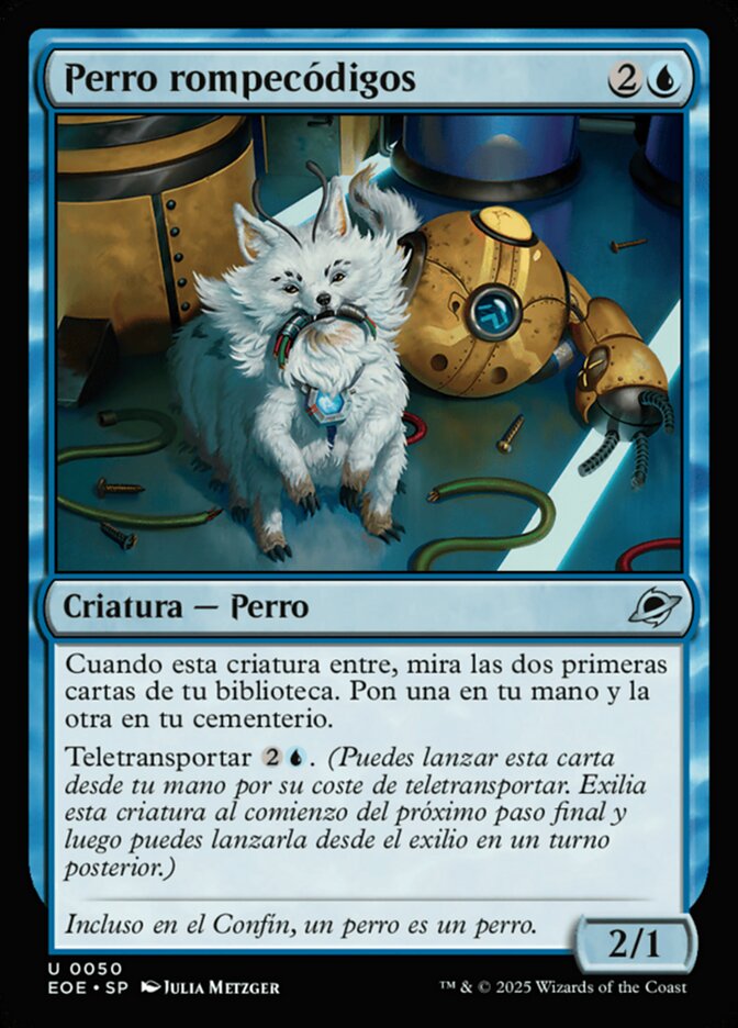 Perro rompecódigos