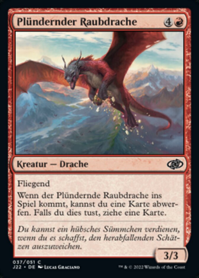 Plündernder Raubdrache