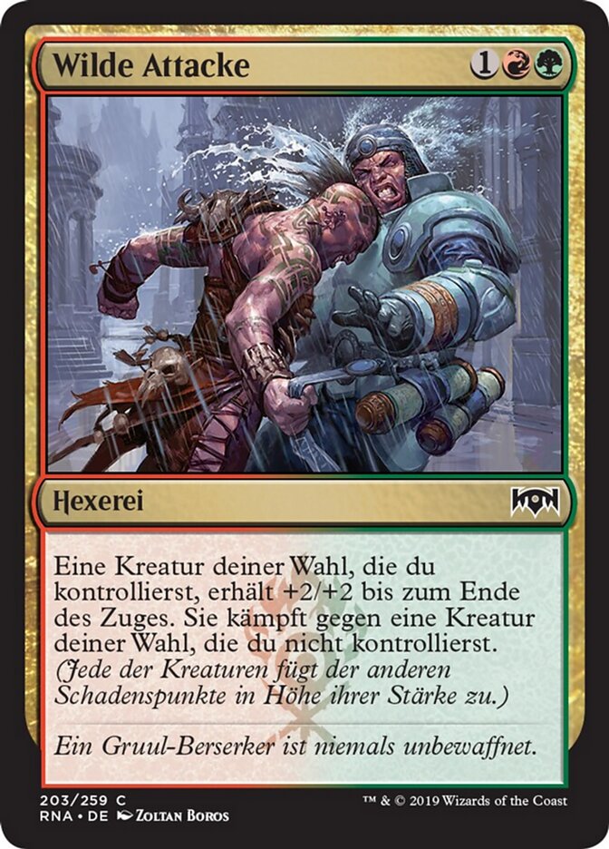 Wilde Attacke