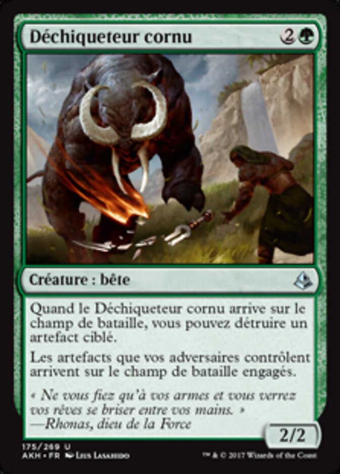 Déchiqueteur cornu