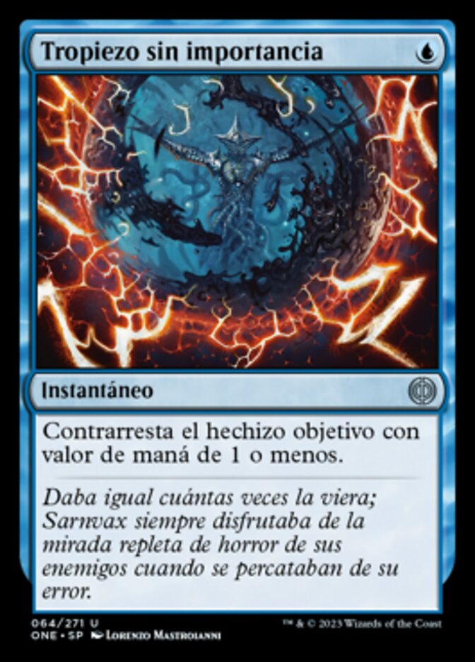 Tropiezo sin importancia