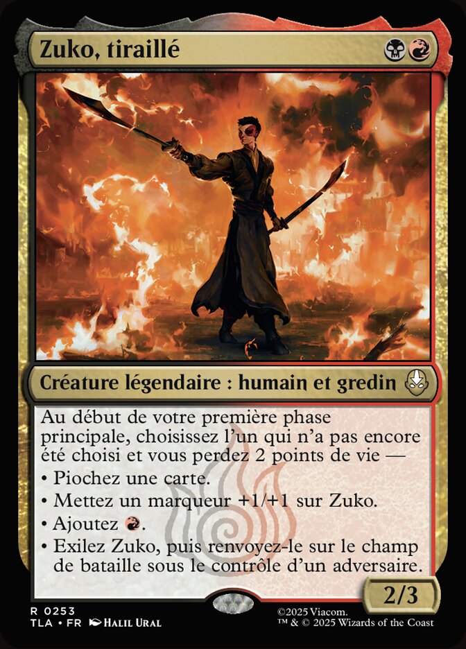 Zuko, tiraillé
