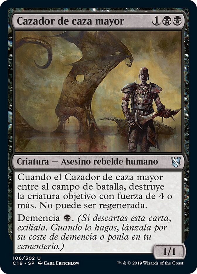 Cazador de caza mayor