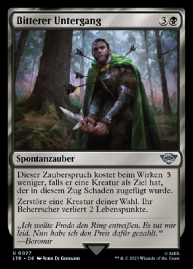 Bitterer Untergang