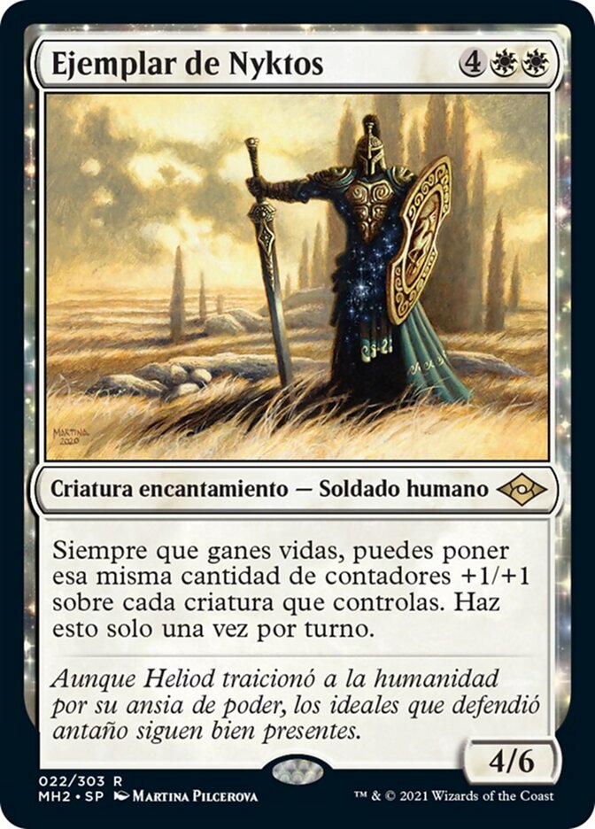 Ejemplar de Nyktos