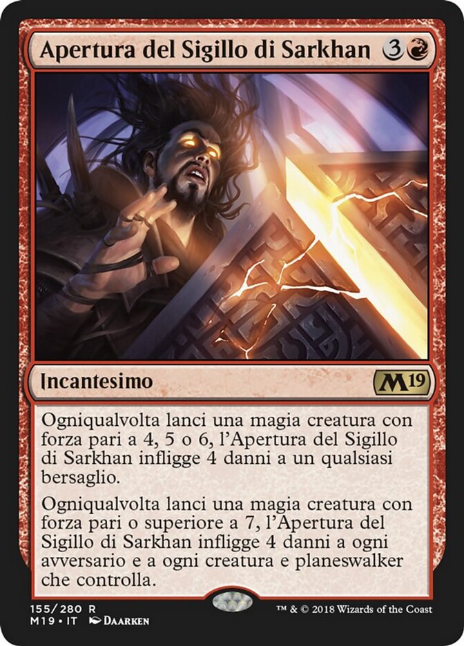 Apertura del Sigillo di Sarkhan