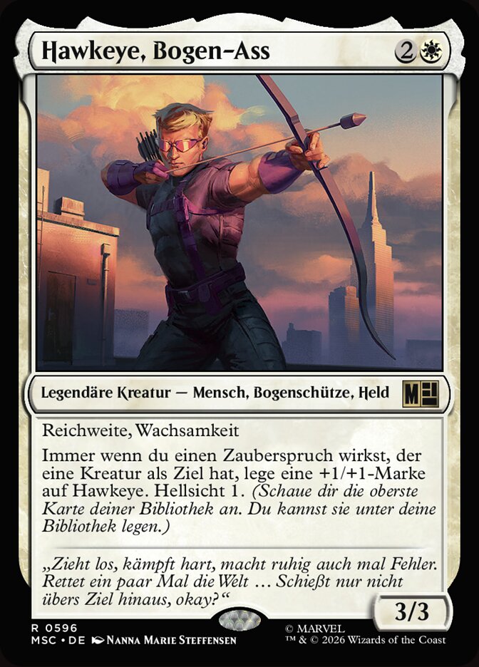 Hawkeye, Bogen-Ass