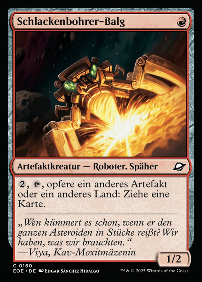 Schlackenbohrer-Balg