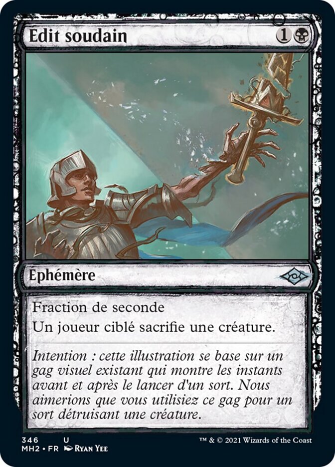 Édit soudain
