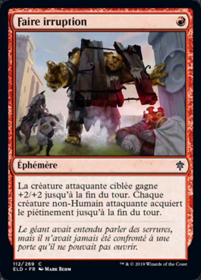 Faire irruption