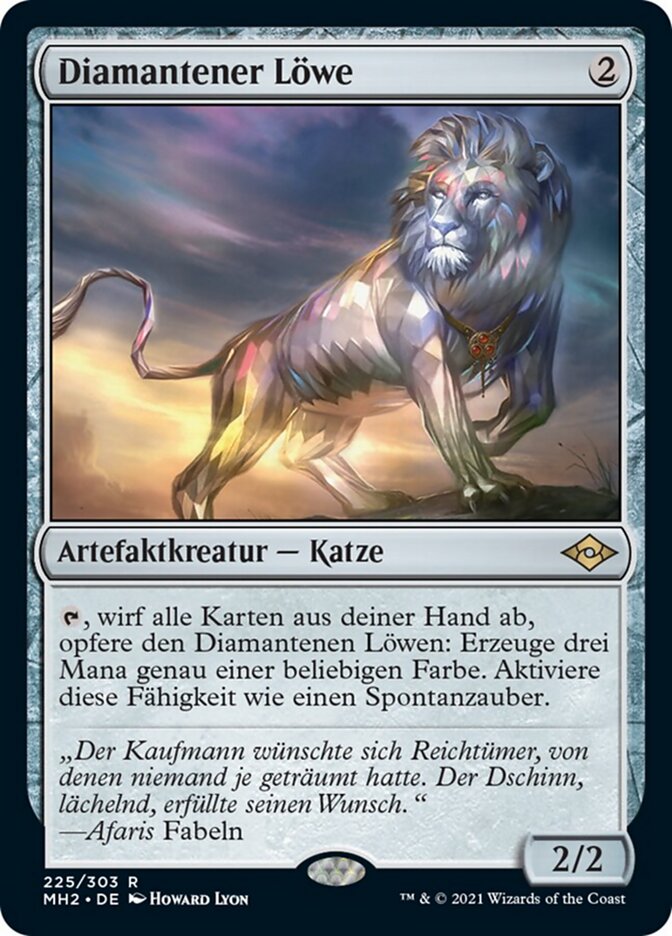 Diamantener Löwe