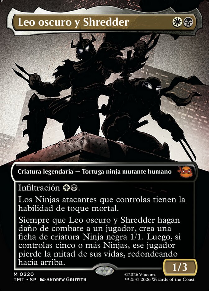 Leo oscuro y Shredder
