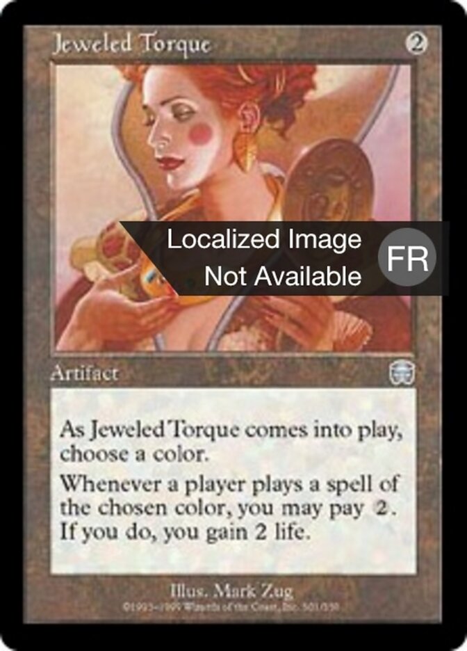 Torque orné de joyaux