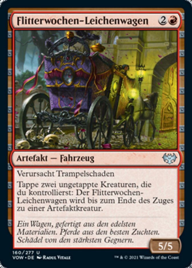 Flitterwochen-Leichenwagen