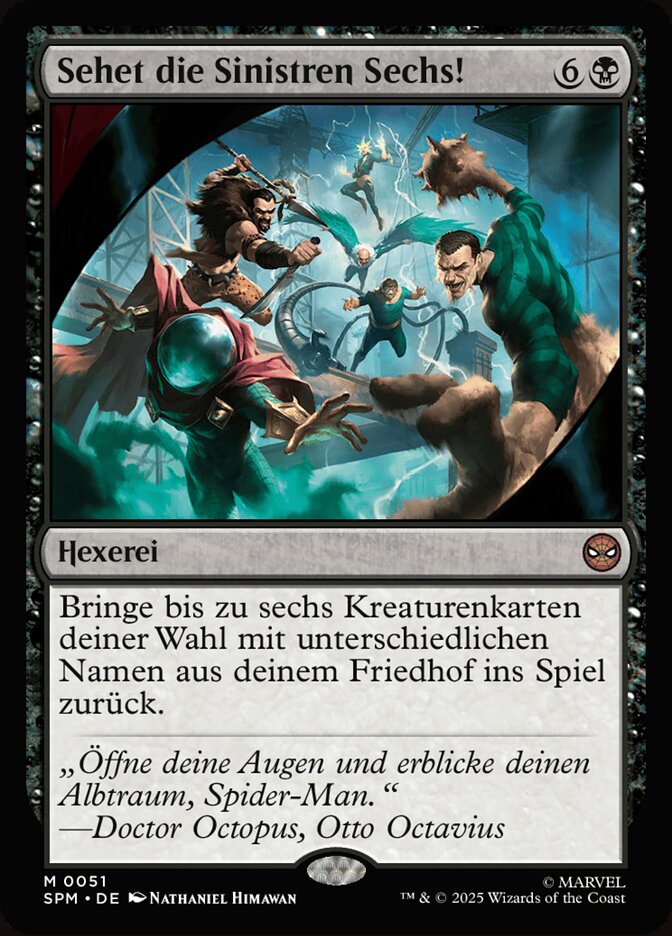 Sehet die Sinistren Sechs!